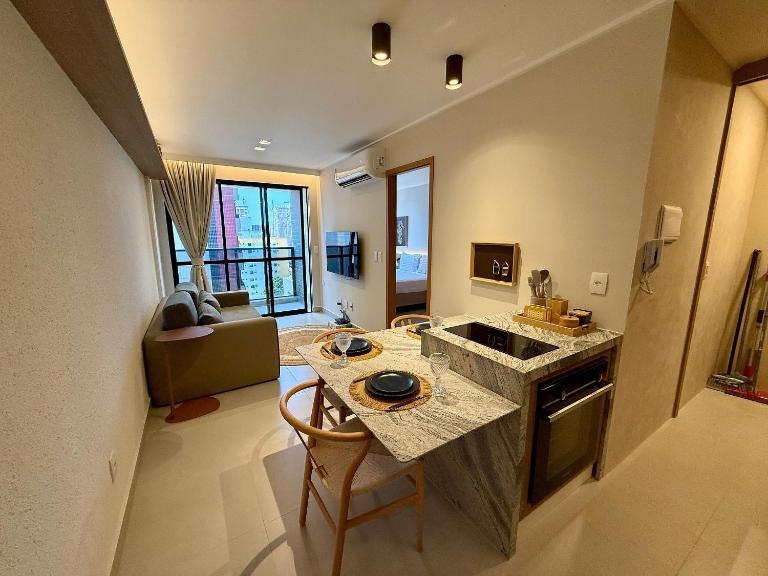 Studio Design 3 - 913 - 300m da Praia | Mandi Hosp - Chambres d'hôtes Maceió