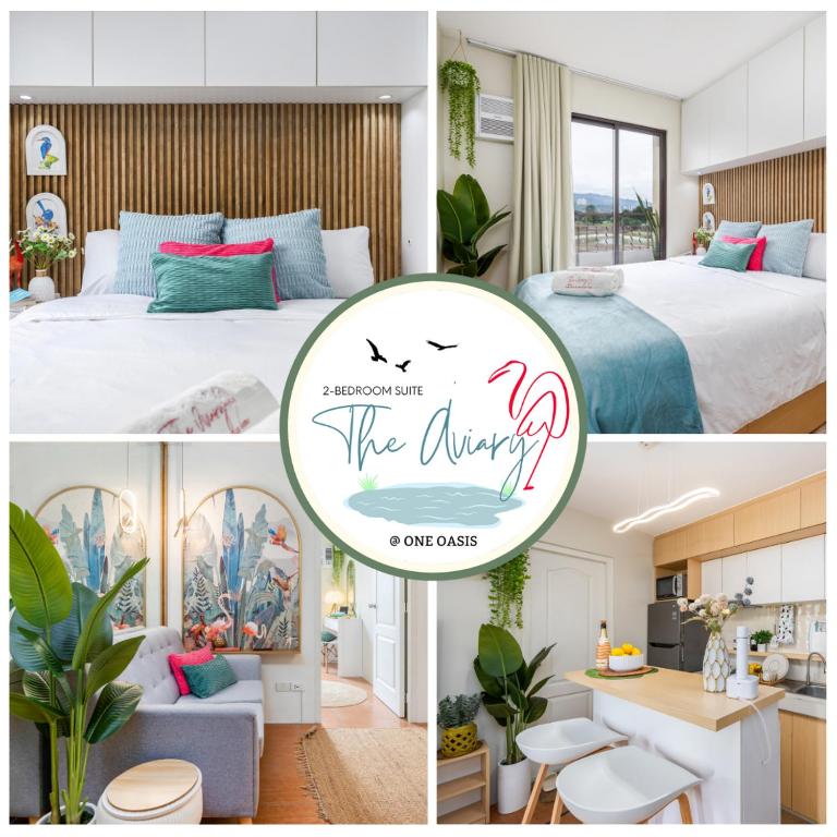 The Aviary 2BR Suite at One Oasis, FREE Parking - B&B Cebu City