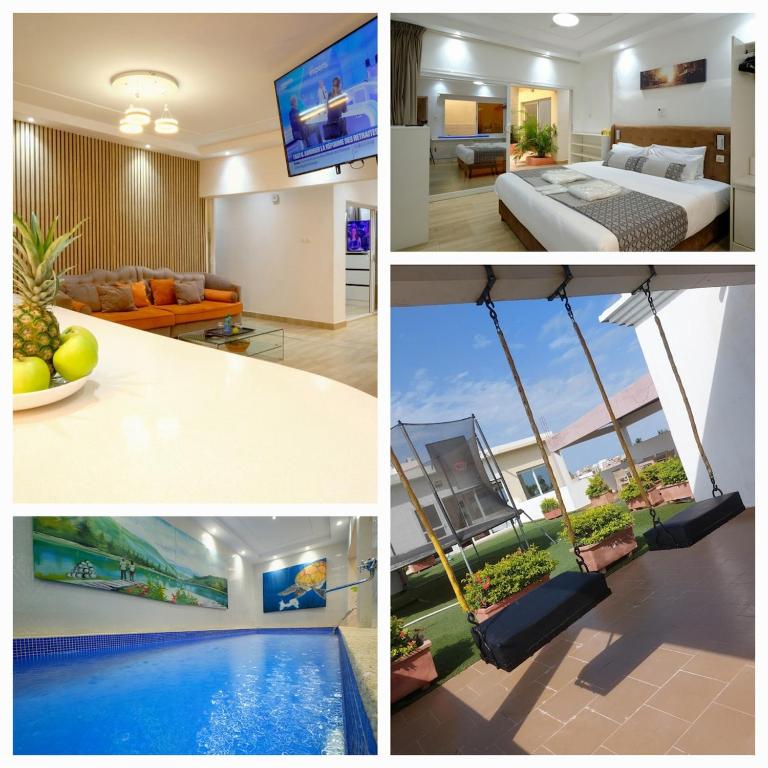 Prestations haut de gamme - Piscine privée chauffée, salles de massage et sport - Chambres d'hôtes Dakar