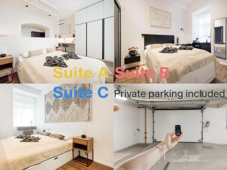 No 9 - 3 Suites, 3 Private Bathrooms and Parking - Bed and Breakfast Boedapest