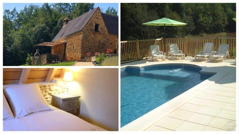LA GRANGE Gîte à Sarlat avec belle piscine au sel - B&B Proissans