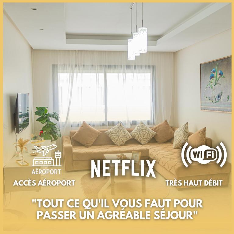 VIVASTAY Casablanca - Charming Studio Nouacer - 4 min Airport Mohamed V CMN - B&B Zawyat an Nwaçer