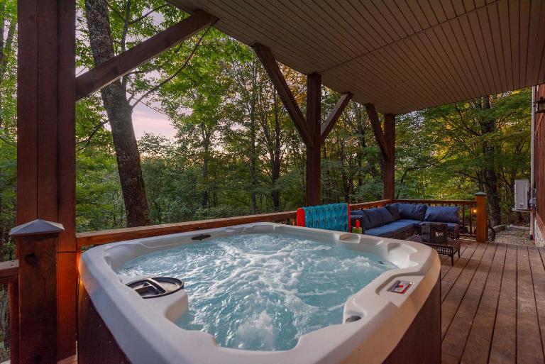 Wolf Summit Retreat Hot Tub Arcade Games - B&B Mars Hill
