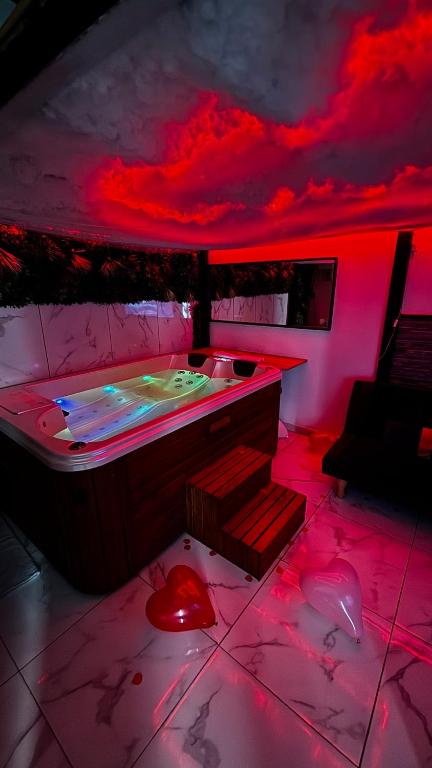 Appartement jacuzzi - Love Room - B&B Lyon