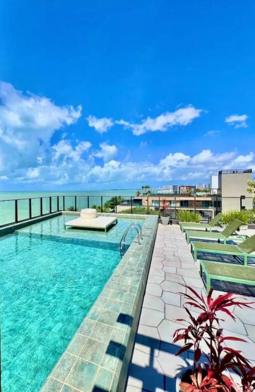 RP Flats Get Sense 208 - Flat Beira Mar, Pé na Areia com Academia - João Pessoa - Bessa - Caribessa - Ferienwohnung João Pessoa