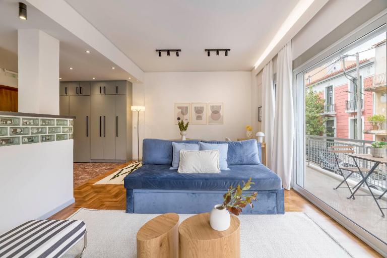 Calming 1BR Apartment with Acropolis view - B&B Atenas