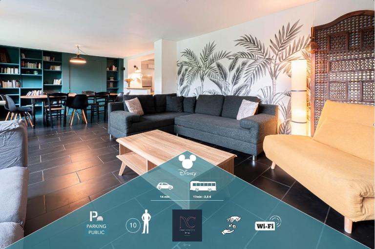 Disneyland-Paris-15 min, Maison atypique, 10 pers - Ferienwohnung Chanteloup-en-Brie