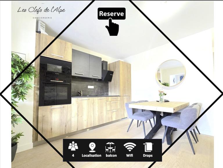 Incroyable T2 neuf et spacieux - Garage privé - Chambres d'hôtes L'Alpe d'Huez
