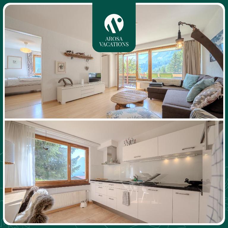 Marlenca 2 by Arosa Vacations, Familienwohnung mit Bergblick in der Nähe des Skilift-Kulm - Chambres d'hôtes Arosa