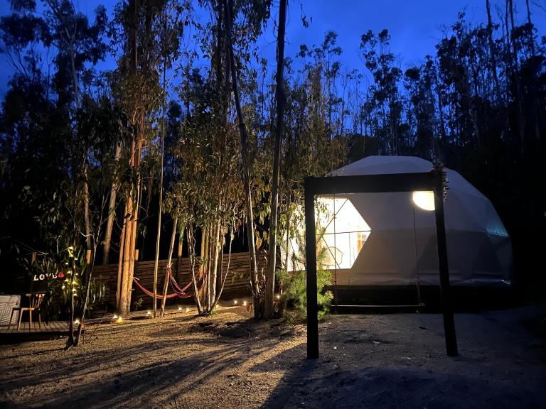 DOMO de Lujo con Tinaja en el Bosque de Tunquen - Ferienwohnung Algarrobo