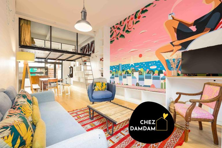 CHEZDAMDAM - le Loft du Stade - 6 chambres - terrasse - arcade - Ferienwohnung Saint-Denis