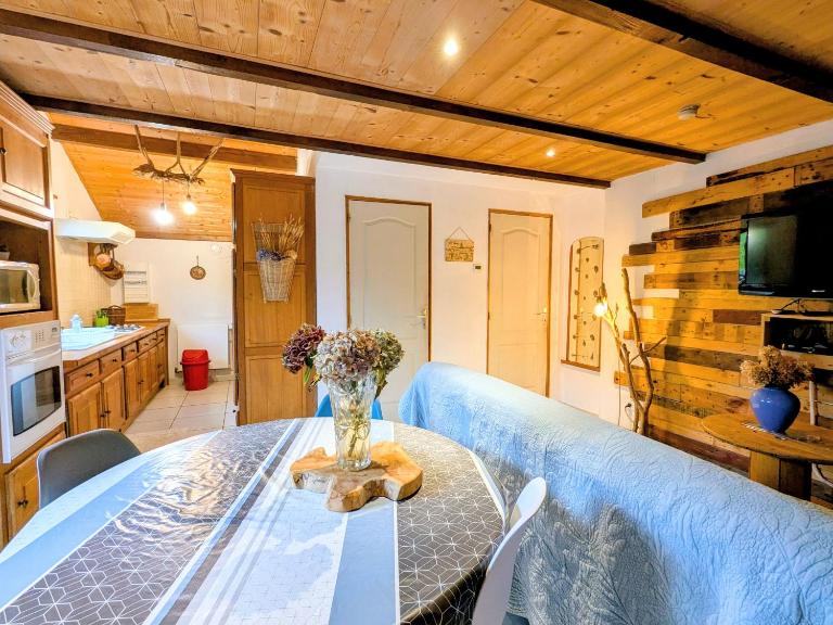 Charmant meublé au calme, proche cascades, randos, chevaux, parking et terrasse privée, WiFi gratuit - FR-1-589-365 - Ferienwohnung Le Tholy
