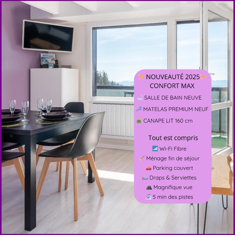Studio NATHEN - Parking - Wifi - Balcon Sud ouest - Chamrousse 1650 - B&B Chamrousse