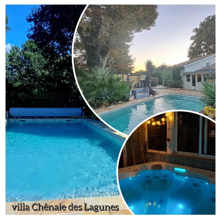 Villa Chênaie des Lagunes Piscine Sauna & Spa - B&B Saint-Magne