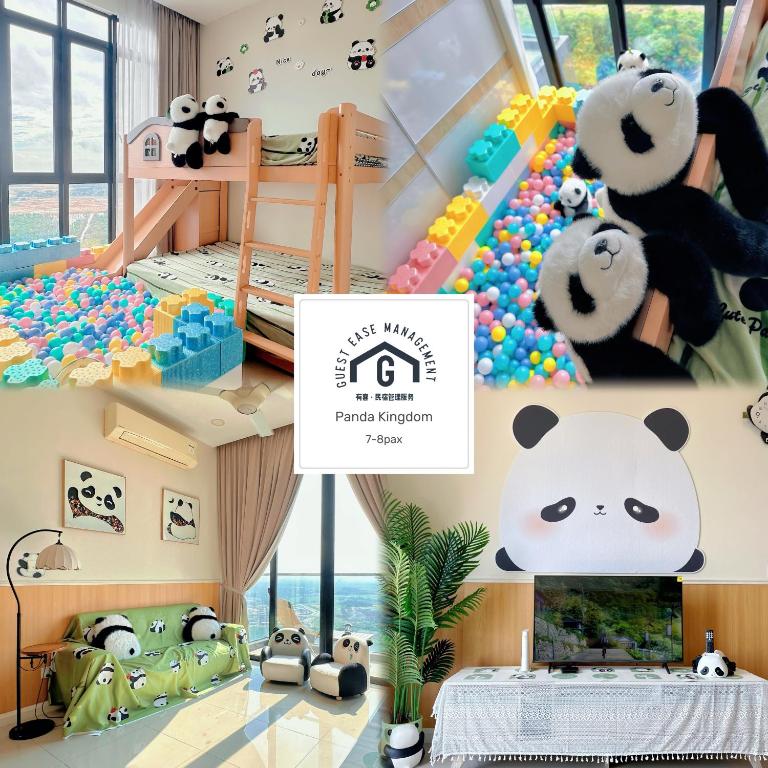 Legoland5mins DPristine Medini Panda Kingdom 7pax - Bed and Breakfast Johor Bahru