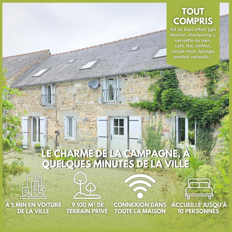 Le Petit Saint-Brieuc - Grand Terrain, 5 min Ville - Chambres d'hôtes Caribet