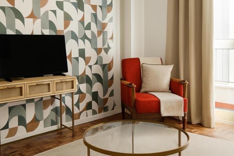 Vintage 2-Bed Apt with Music Room - Chambres d'hôtes Fundão