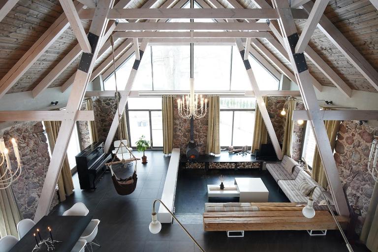 Design stone villa near the beach - B&B Skulte