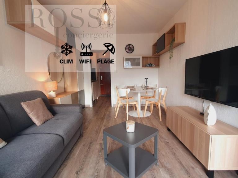 Le Petit Saint Clair accès direct Plages pour 2 Climatisation Wifi - ROSSIconciergerie - Linge inclus - Chambres d'hôtes La Grande-Motte