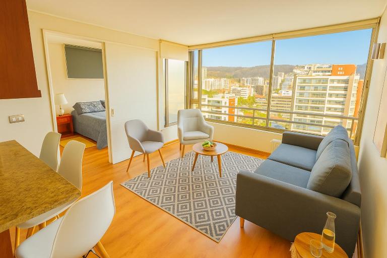 Departamento en mejor ubicación de Viña piscina climatizada y parking privado - B&B Viña del Mar