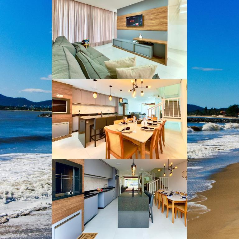 Casa Completa com Churrasqueira Wi-Fi e Garagem para 2 Carros a 400m da PRAIA Acomoda 8 Pessoas, 3 suites com Ar-Condicionado - B&B Bugres