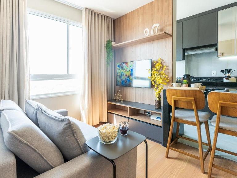 Apartamento sofisticado c vaga e vista Arena MRV - Bed and Breakfast Belo Horizonte