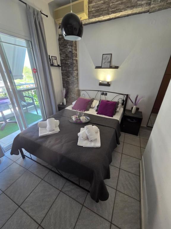 Studio Violet Olympic beach - Ferienwohnung Olympiakí Aktí