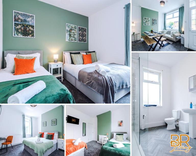 NEW! Modern 3-Bed House, Free Parking, Fast Wi-Fi & Easy Manchester Access - Bed and Breakfast Manchester