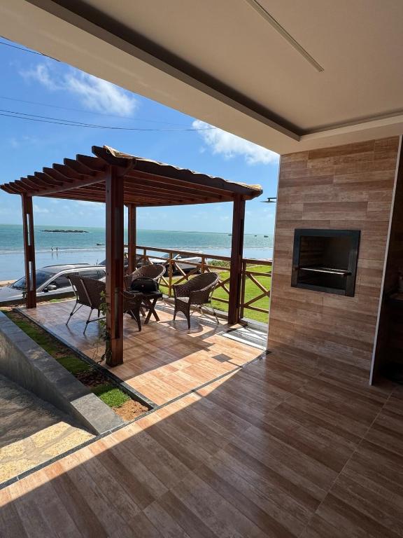 Casa da Maré Pé na areia Suítes climatizadas e deck vista mar - Ferienwohnung Icapuí