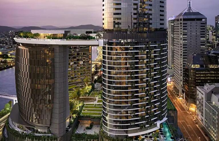 Iconic 1BR River Views Sky Deck & Casino Living - Chambres d'hôtes Brisbane