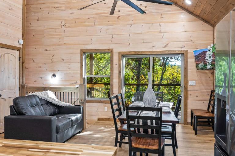 Rustic RidgeView Hot Tub Grill Foosball More - B&B Sevierville