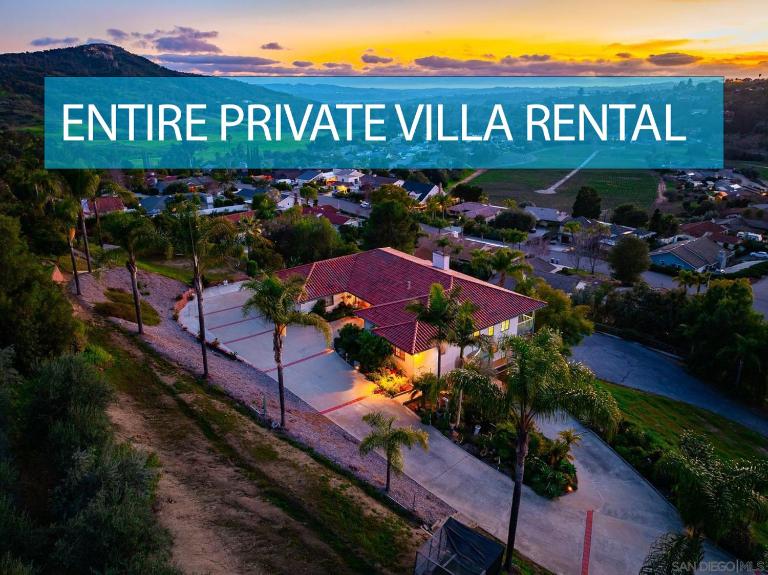 Entire Private Home with 5 Bedrooms 4 Bathrooms, 3-Acres Estate, 3000 sqft, near Winery in Fallbrook, Available Now - B&B Fallbrook