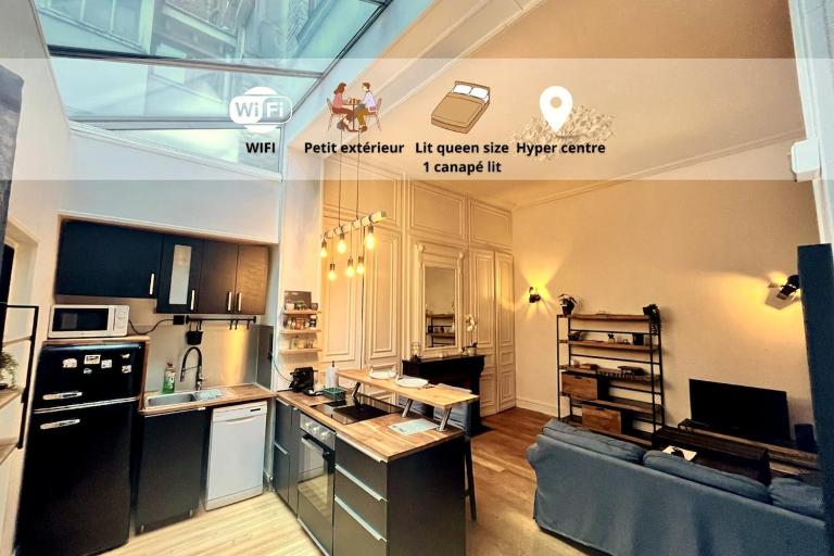 Le cocon Urbain 4 pers Hyper centre et terrasse - Ferienwohnung Lille