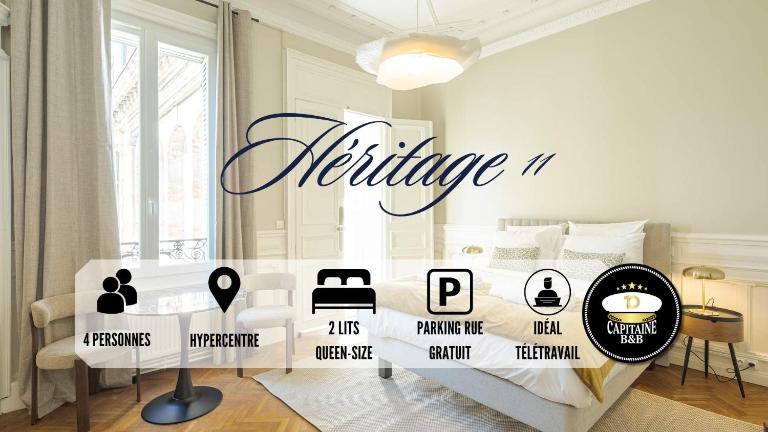 Héritage 11 - Hypercentre - 4 pers - Bed and Breakfast Troyes