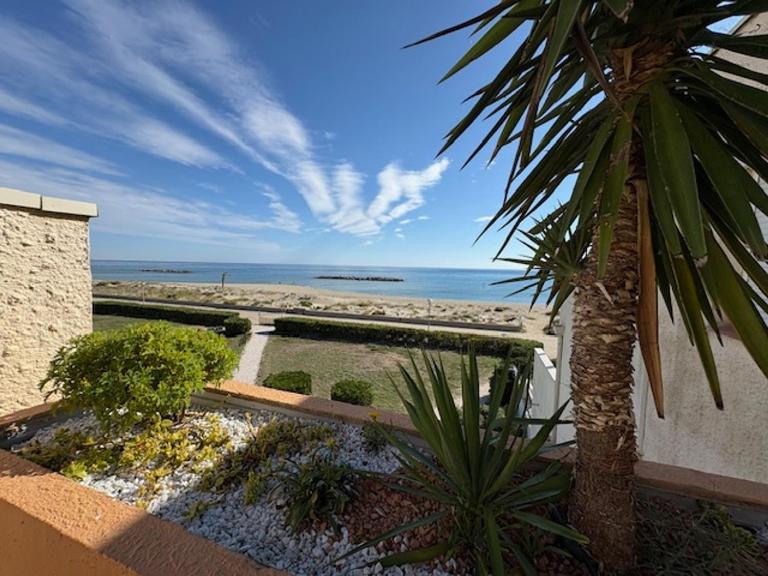 Le Barcarès, studio pour 2, terrasse, parking, animaux bienvenus, accès direct plage - FR-1-799-1 - Ferienwohnung Le Barcarès