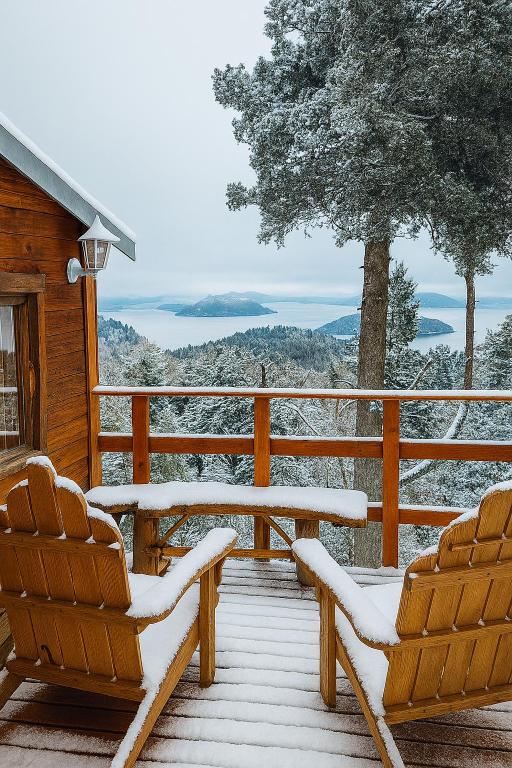 Cabaña con increíble vista al Nahuel Huapi - B&B Bariloche