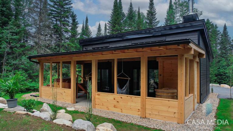 Spa & Sauna - Chalets NordiK Experience Thermal - B&B Notre-Dame-de-la-Merci