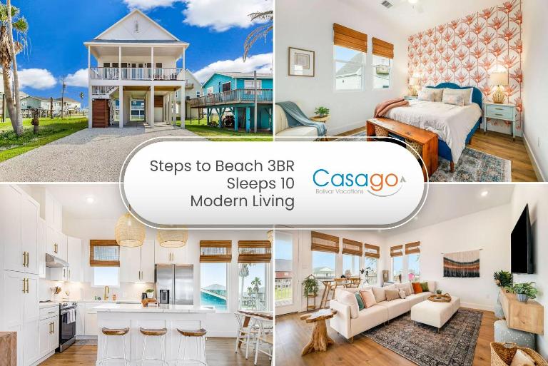 Prime Steps to Beach Large Deck Modern - Bed and Breakfast Freeport