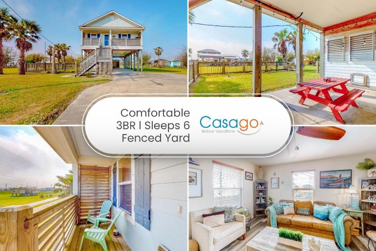 Crystal Beach 3BR Comfortable Home w/ Patio, Short Drive to Beach - B&B Crystal Beach