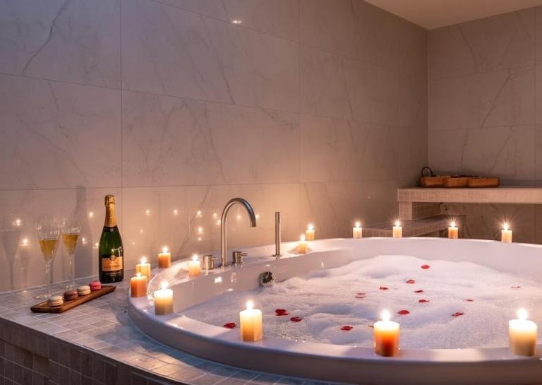 Love Room avec balnéo-Le cocon parfait pour deux - Chambres d'hôtes Lyon