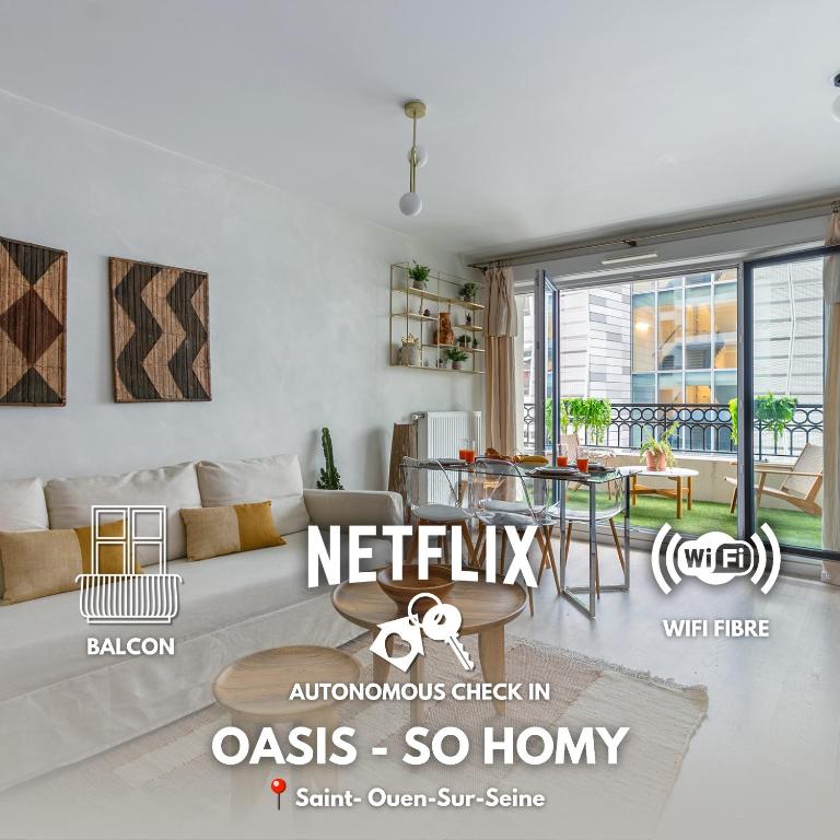 Oasis Lumineux by So Homy - 1 Bed Room - 4 PAX - B&B Saint-Ouen
