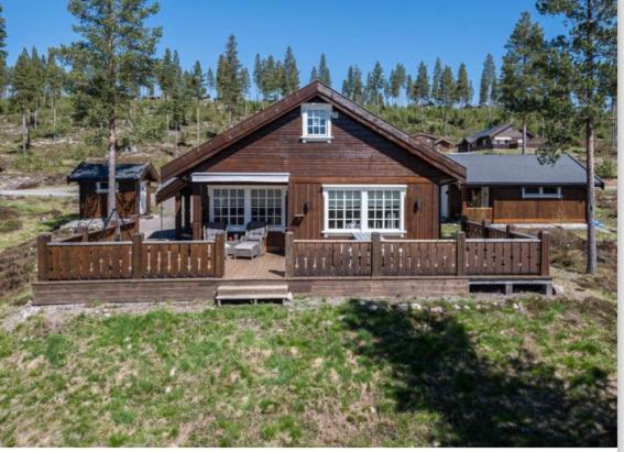 Cozy year-round cabin with sauna at Furutangen - B&B Åmot