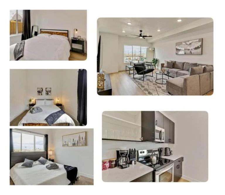 3 Min to DT - 2 Car Garage - Lux Townhome - King Bed - B&B Salt Lake City