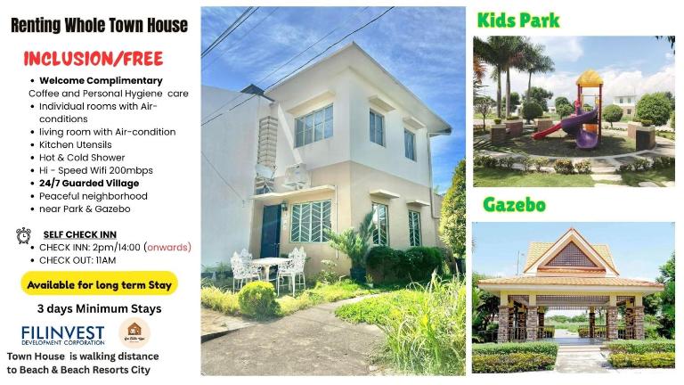 Beach Resorts walking distance to the Town House - B&B Davao