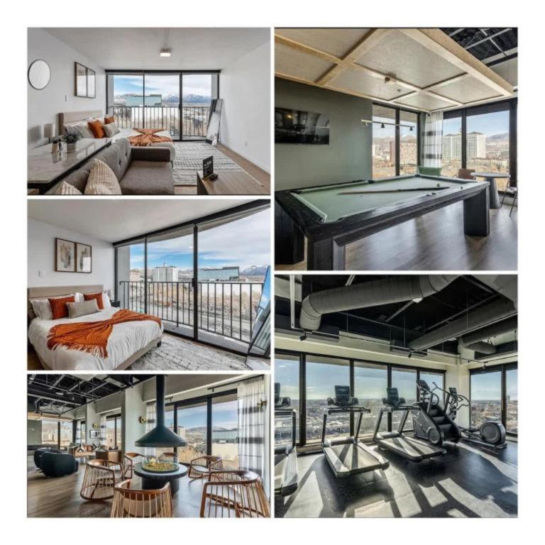 DT Studio - Gym - Pool Table - 11th Floor - Parking - Chambres d'hôtes Salt Lake City