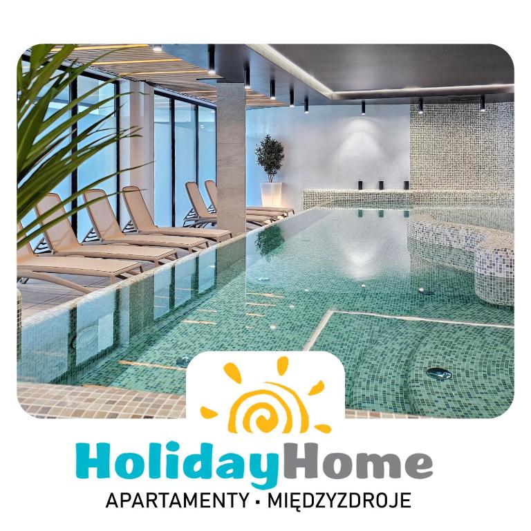HolidayHomePL Baltic Waves Resort A320 balkon, sauna, basen, gym GRATIS - Chambres d'hôtes Międzyzdroje