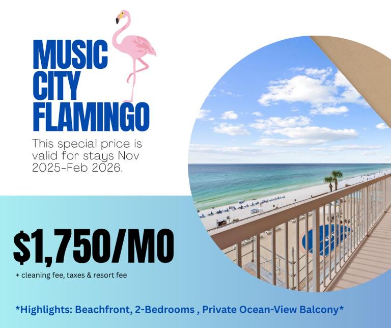 Music City Flamingo at Sunrise Beach Resort #705 by Nautical Properties - B&B Panama City Beach