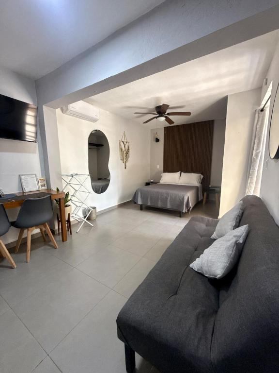 Peach35Up Centrico studio super ubicado y tranquilo, cerca de las principales atracciones en el centro de Cancun - Ferienwohnung Cancún