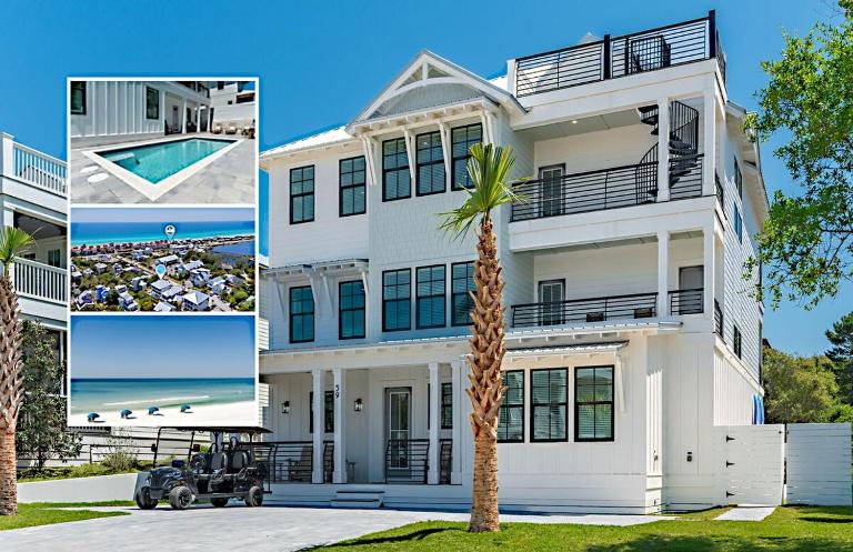 Aviary- New! Sleeps 24! Oceanview! 5 min to beach! - Bed and Breakfast Santa Rosa Beach