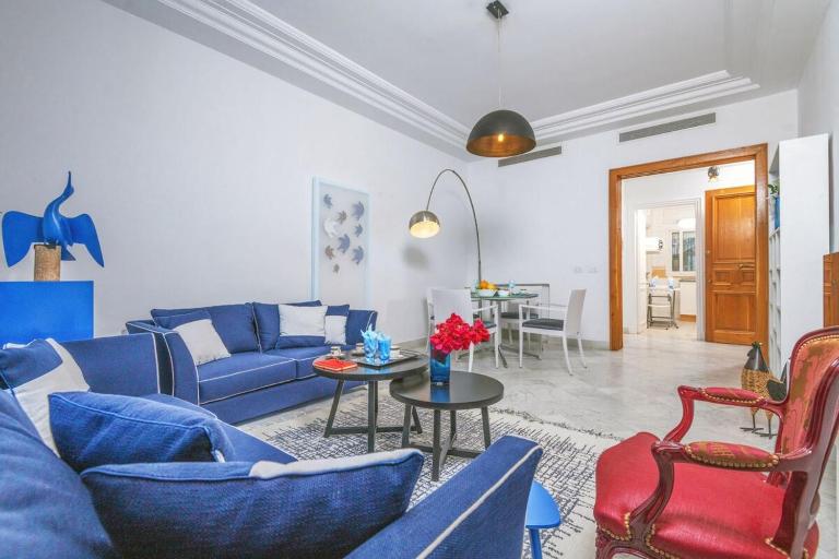 L'Oiseau Bleu Marsa Plage - Ferienwohnung Douar el Hafey